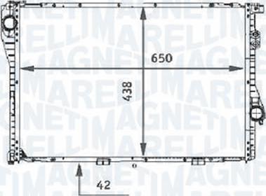 Magneti Marelli - BR RMMN9001001 - Radiator, mühərrikin soyudulması furqanavto.az