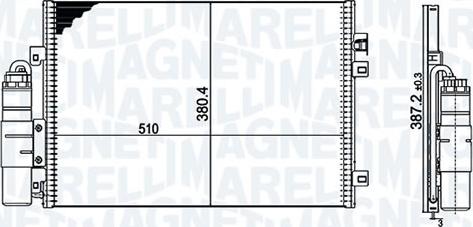 Magneti Marelli - BR S1337001MM - Kondenser, kondisioner furqanavto.az