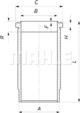 MAHLE 037 WN 27 01 - Silindr qolu furqanavto.az