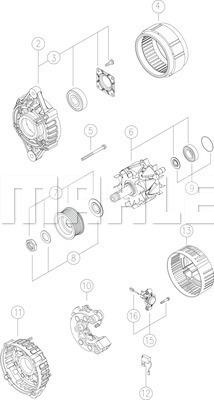 MAHLE MG 346 - Alternator furqanavto.az