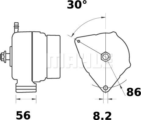 MAHLE MG 220 - Alternator furqanavto.az