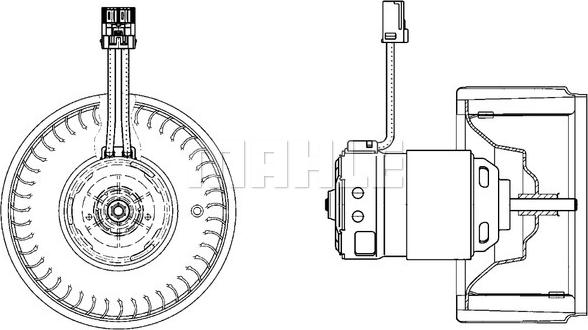 MAHLE AB 22 000P - Daxili üfleyici furqanavto.az