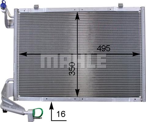 MAHLE AC 9 000P - Kondenser, kondisioner furqanavto.az