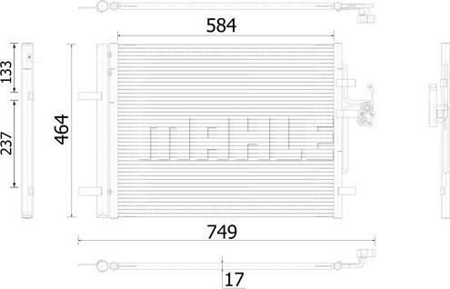 MAHLE AC 934 000S - Kondenser, kondisioner furqanavto.az