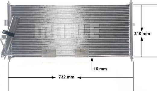 MAHLE AC 406 000S - Kondenser, kondisioner furqanavto.az