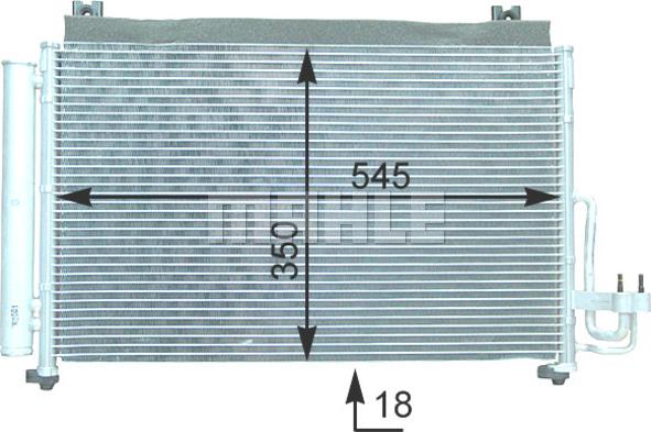 MAHLE AC 420 000P - Kondenser, kondisioner furqanavto.az