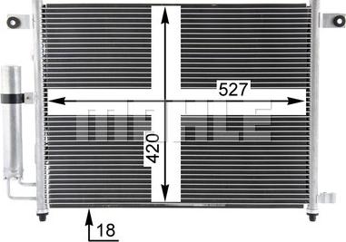 MAHLE AC 423 000P - Kondenser, kondisioner furqanavto.az