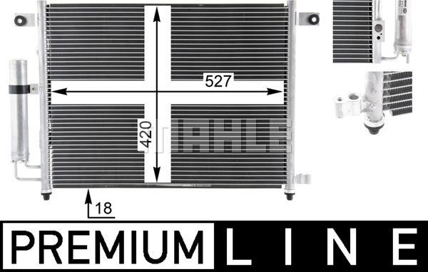 MAHLE AC 423 000P - Kondenser, kondisioner furqanavto.az