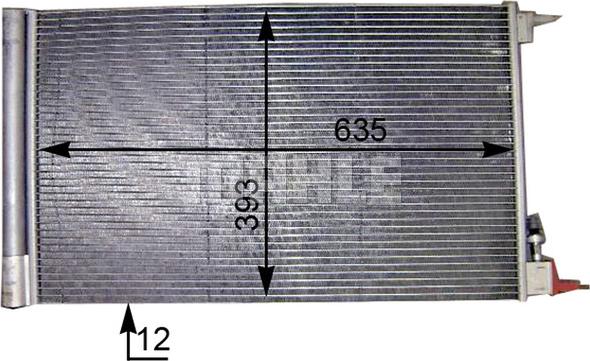 MAHLE AC 552 000P - Kondenser, kondisioner furqanavto.az