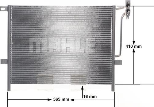 MAHLE AC 502 001S - Kondenser, kondisioner furqanavto.az