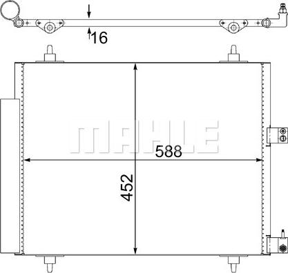 MAHLE AC 515 000S - Kondenser, kondisioner furqanavto.az