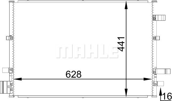 MAHLE AC 690 000S - Kondenser, kondisioner furqanavto.az