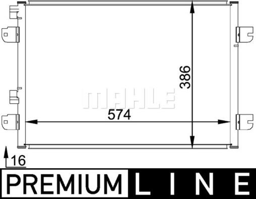 MAHLE AC 691 000P - Kondenser, kondisioner furqanavto.az