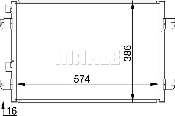 MAHLE AC 691 000P - Kondenser, kondisioner furqanavto.az