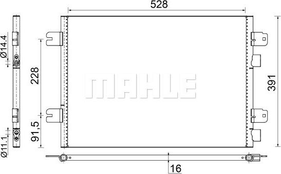 MAHLE AC 691 000S - Kondenser, kondisioner furqanavto.az