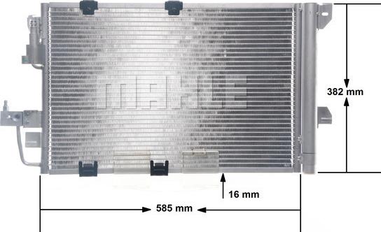 MAHLE AC 665 000S - Kondenser, kondisioner furqanavto.az