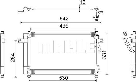 MAHLE AC 679 000S - Kondenser, kondisioner furqanavto.az