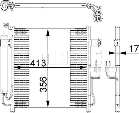 MAHLE AC 677 000S - Kondenser, kondisioner furqanavto.az