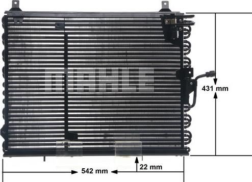 MAHLE AC 150 000S - Kondenser, kondisioner furqanavto.az