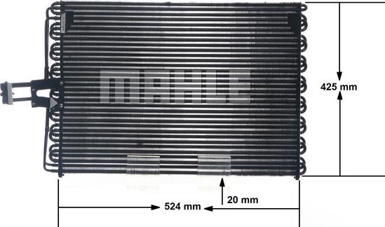 MAHLE AC 153 000S - Kondenser, kondisioner furqanavto.az