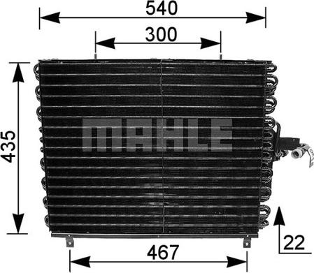 MAHLE AC 166 000S - Kondenser, kondisioner furqanavto.az