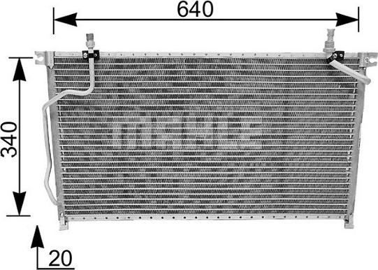 MAHLE AC 185 000S - Kondenser, kondisioner furqanavto.az