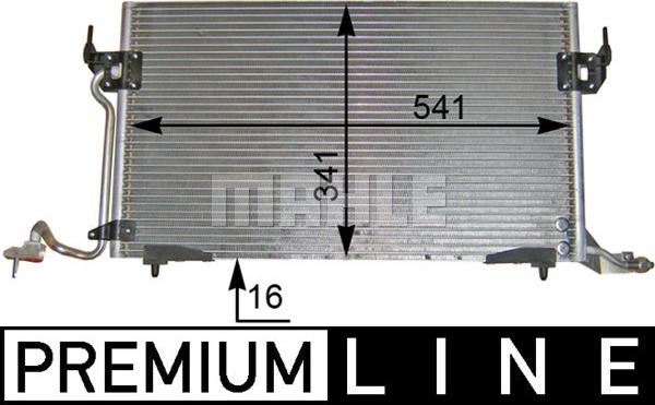 MAHLE AC 182 000P - Kondenser, kondisioner furqanavto.az