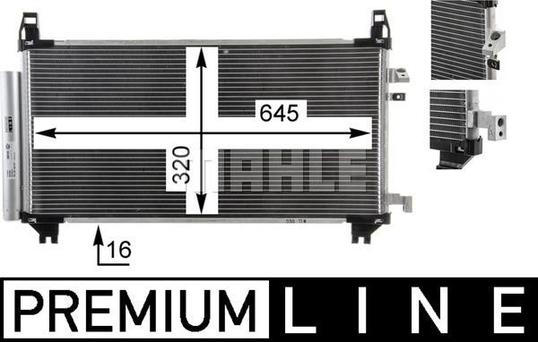 MAHLE AC 841 000P - Kondenser, kondisioner furqanavto.az