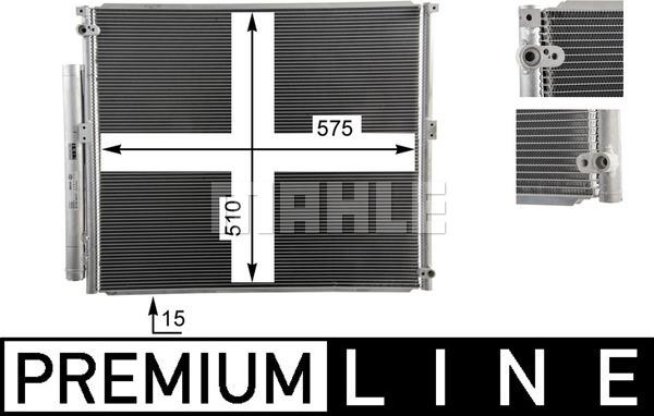 MAHLE AC 836 000P - Kondenser, kondisioner furqanavto.az