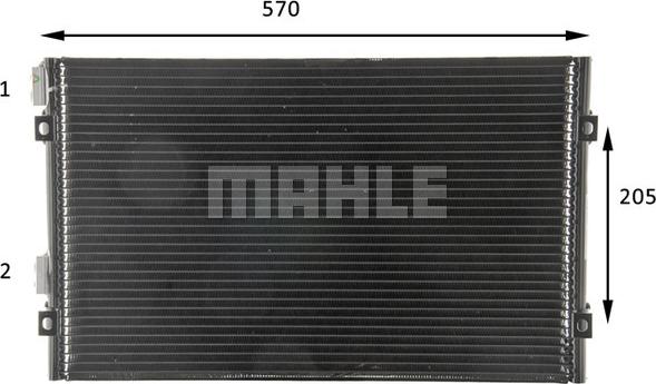 MAHLE AC 820 000P - Kondenser, kondisioner furqanavto.az