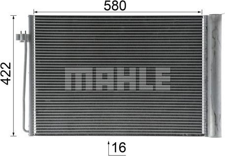 MAHLE AC 344 000P - Kondenser, kondisioner furqanavto.az