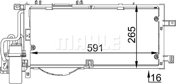 MAHLE AC 309 001S - Kondenser, kondisioner furqanavto.az