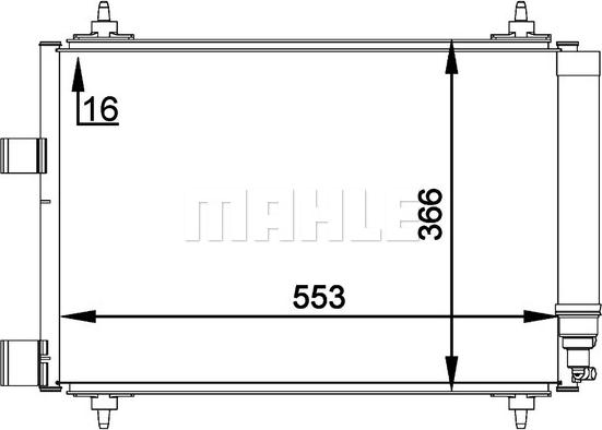 MAHLE AC 314 000P - Kondenser, kondisioner furqanavto.az