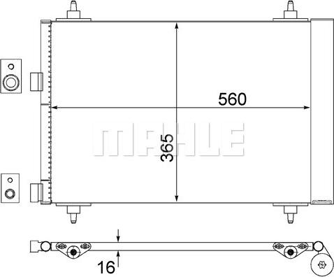 MAHLE AC 315 000S - Kondenser, kondisioner furqanavto.az