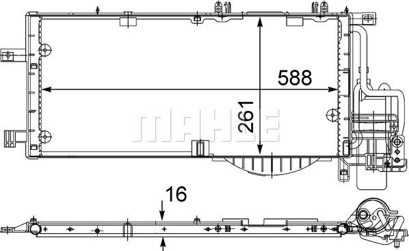 MAHLE AC 336 000S - Kondenser, kondisioner furqanavto.az