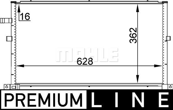 MAHLE AC 296 000P - Kondenser, kondisioner furqanavto.az