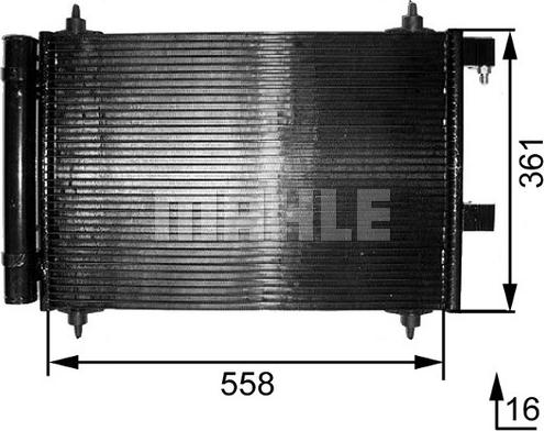 MAHLE AC 291 000S - Kondenser, kondisioner furqanavto.az