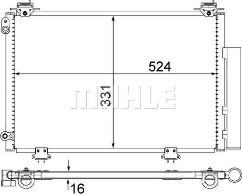 MAHLE AC 292 000S - Kondenser, kondisioner furqanavto.az