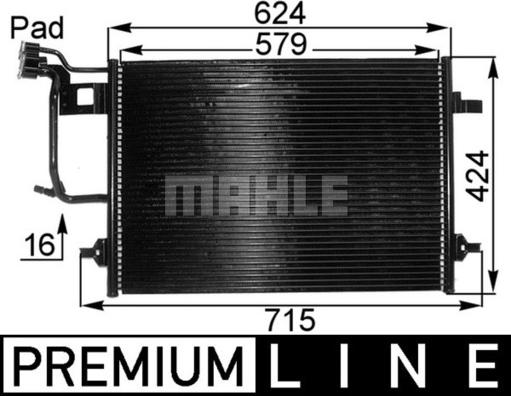 MAHLE AC 242 000P - Kondenser, kondisioner furqanavto.az