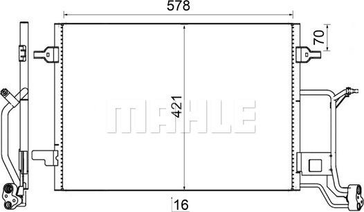 MAHLE AC 242 000S - Kondenser, kondisioner furqanavto.az