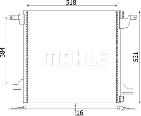 MAHLE AC 259 000S - Kondenser, kondisioner furqanavto.az