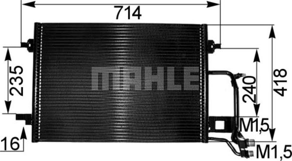 MAHLE AC 255 000S - Kondenser, kondisioner furqanavto.az