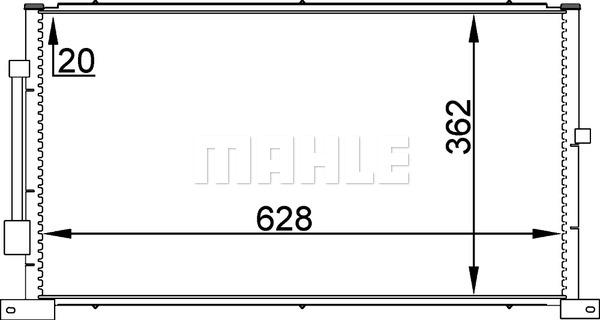 MAHLE AC 258 000P - Kondenser, kondisioner furqanavto.az