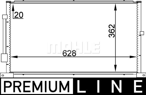 MAHLE AC 258 000P - Kondenser, kondisioner furqanavto.az