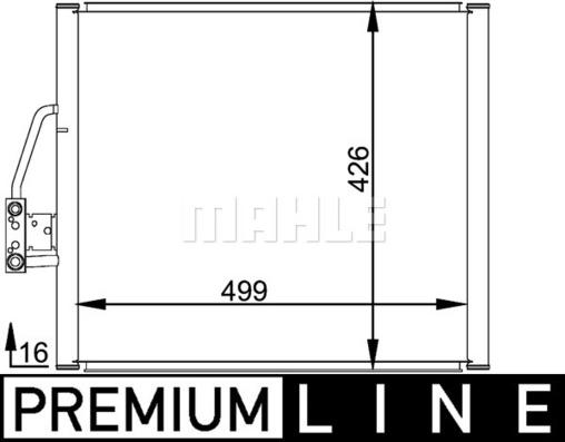 MAHLE AC 201 000P - Kondenser, kondisioner furqanavto.az