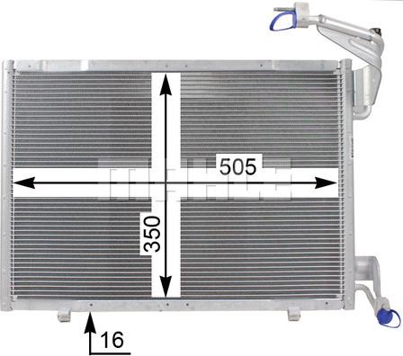 MAHLE AC 21 000P - Kondenser, kondisioner furqanavto.az