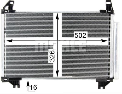 MAHLE AC 793 000P - Kondenser, kondisioner furqanavto.az