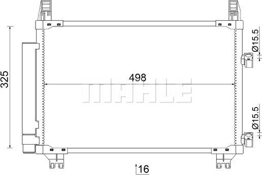 MAHLE AC 793 000S - Kondenser, kondisioner furqanavto.az