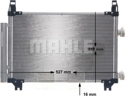 MAHLE AC 793 000S - Kondenser, kondisioner furqanavto.az