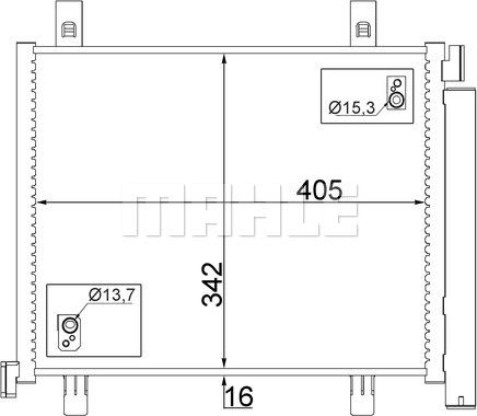 MAHLE AC 747 000S - Kondenser, kondisioner furqanavto.az